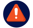 Alert icon - navy blue