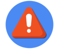 Alert icon - royal blue