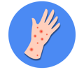 Measles icon 1 (royal blue)