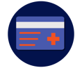 Medicaid icon 2 (navy blue)