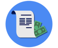 Policy_funding icon v2- royal blue