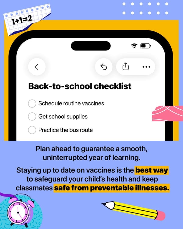 Back-to-school checklist