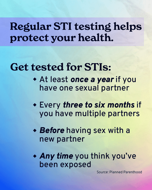 Regular STI testing helps protect your health