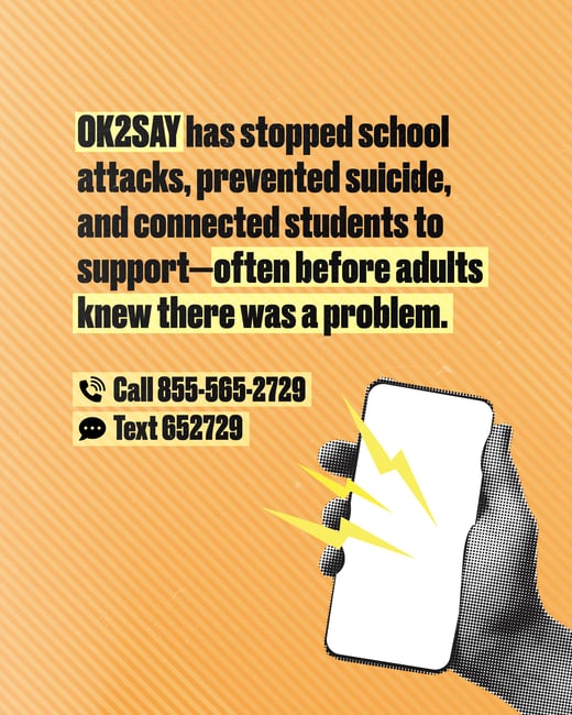 OK2SAY helps keep schools and students safe