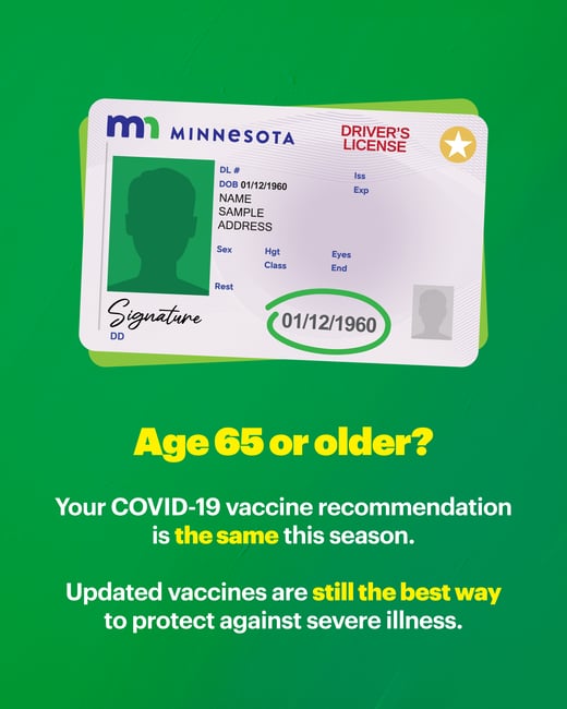 Age 65 or older? Updated vaccines are the best way to protect against illness