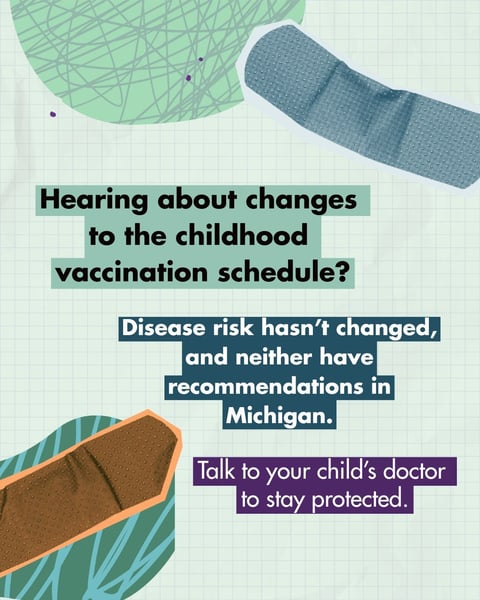 Vaccine recommendations in Michigan havent changed