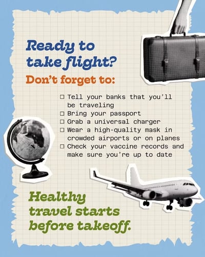 Ready to take flight? Don't forget to: